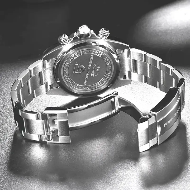 Pagani Design Daytona Black Dial Sporty Men's Watch - PD-1644